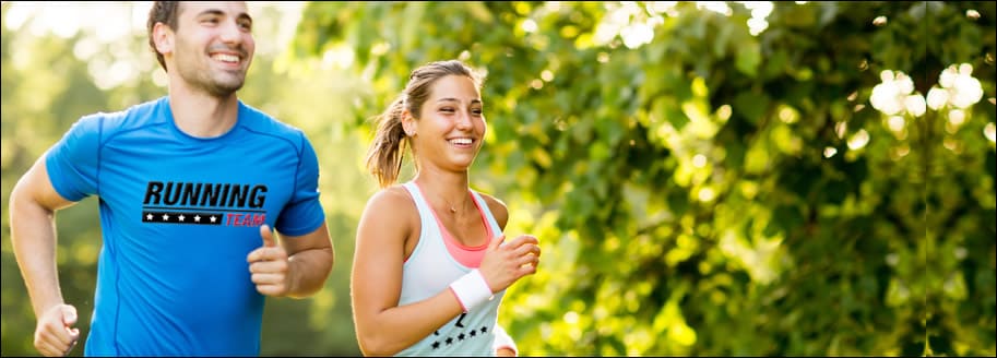 Laufgruppe mit eigenem Shirtdruck